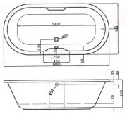 Whirlpool-Whirlwanne Viola 185x90x49cm Air-System
