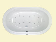 Whirlpool-Whirlwanne Helgoland 195x115x45cm Air-System