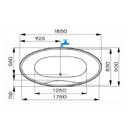 Whirlpool-Whirlwanne Sturuba 185x90x49cm Kombi-System