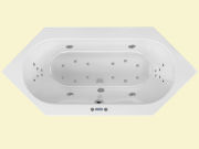 Whirlpool-Whirlwanne Andros 200x90x46cm Kombi-System
